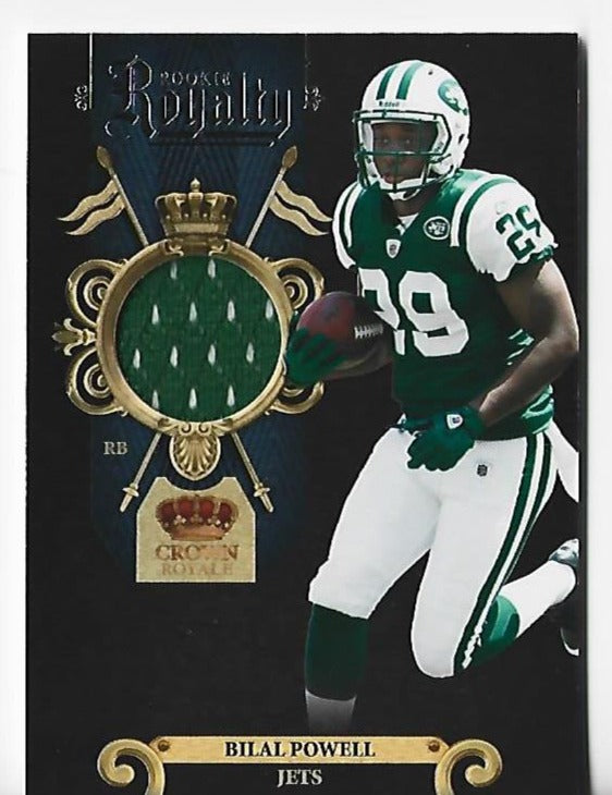 Bilal Powell 2011 Panini 2011 Rookie Royalty #30 (119/299) Event-Worn Material Card