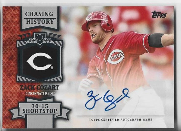 Zack Cozart 2013 Topps Chasing History #CHA-ZC Autograph Card