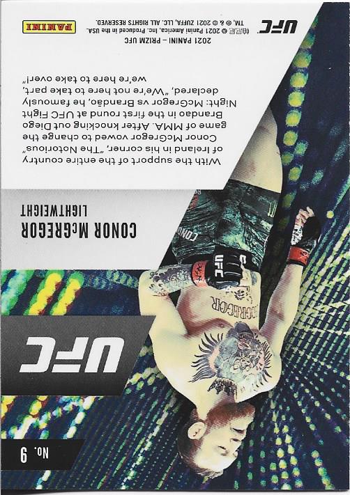 Conor McGregor 2021 Prizm Instant Impact Card
