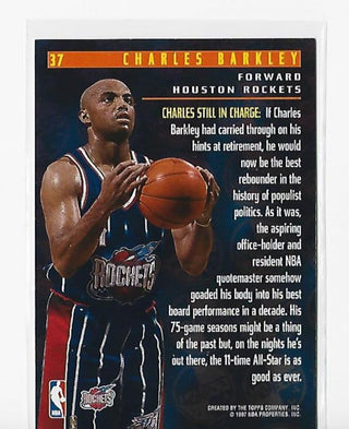 Charles Barkley 1996-1997 Topps #37 Members Only Card