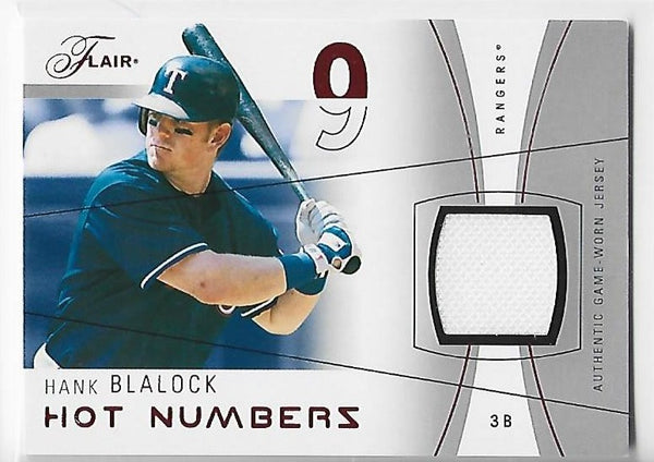 Hank Blalock 2004 Fleer #HN-HB Game-Worn Memorabilia Card