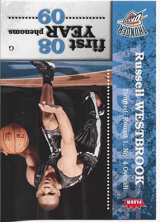 Russell Westbrook 2008 Fleer Rookie Card #PH-4