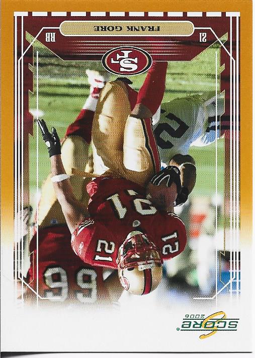 Frank Gore 2006 Score Rookie Card 534/600 #235
