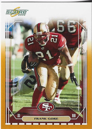 Frank Gore 2006 Score Rookie Card 534/600 #235