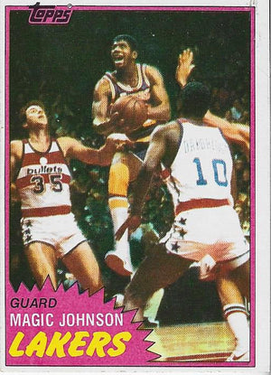 Magic Johnson 1981 Topps Card #21
