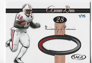 Anthony Davis 2005 Sage #J5 (7/75) Authentic Uniform