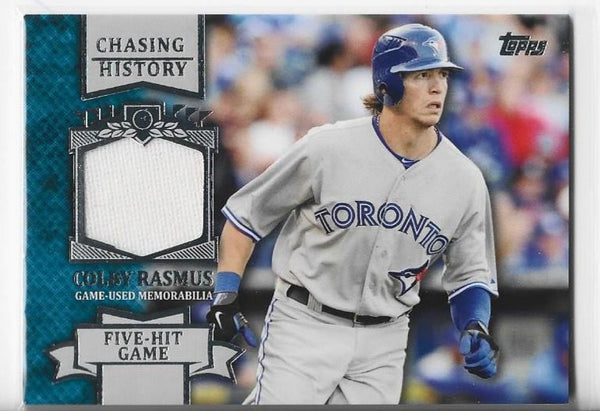 Colby Rasmus 2013 Topps Chasing History #CHR-CR Game-Used Memorabilia Card