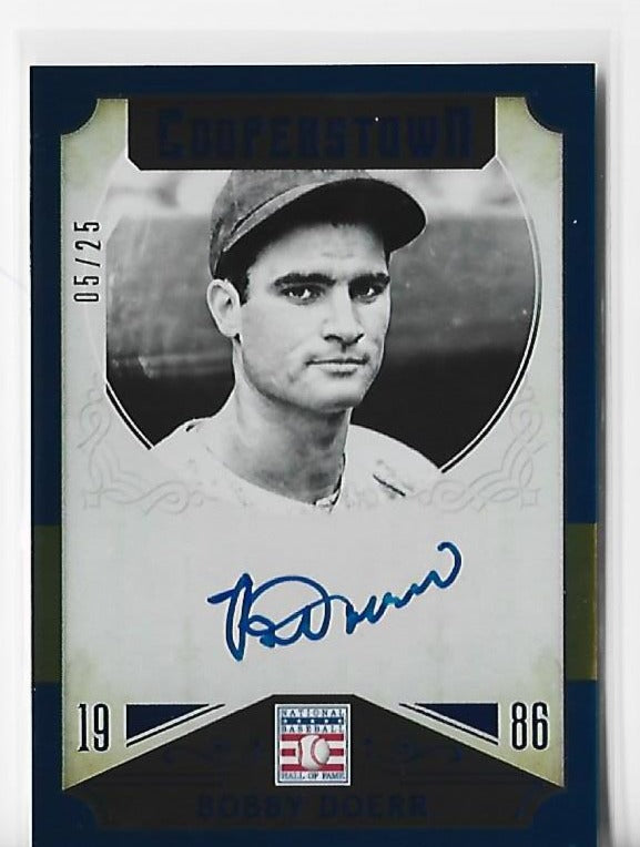 Bobby Doerr 2015 Panini Cooperstown #7 (05/25) Autograph Card