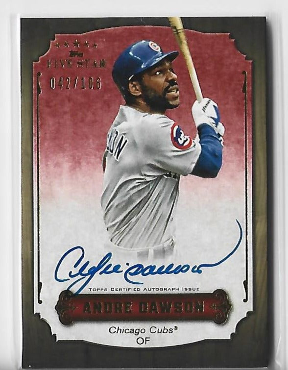 Andre Dawson 2012 Topps #FSA-AD (042/106) Autograph Card