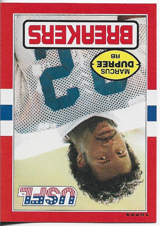 Marcus Dupree 1985 Topps Card #105