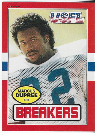 Marcus Dupree 1985 Topps Card #105