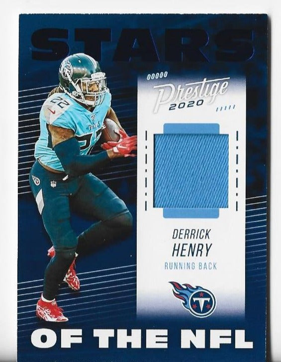 Derrick Henry 2020 Panini Prestige Stars Of The NFL #SN-DH Player-Worn Material Card