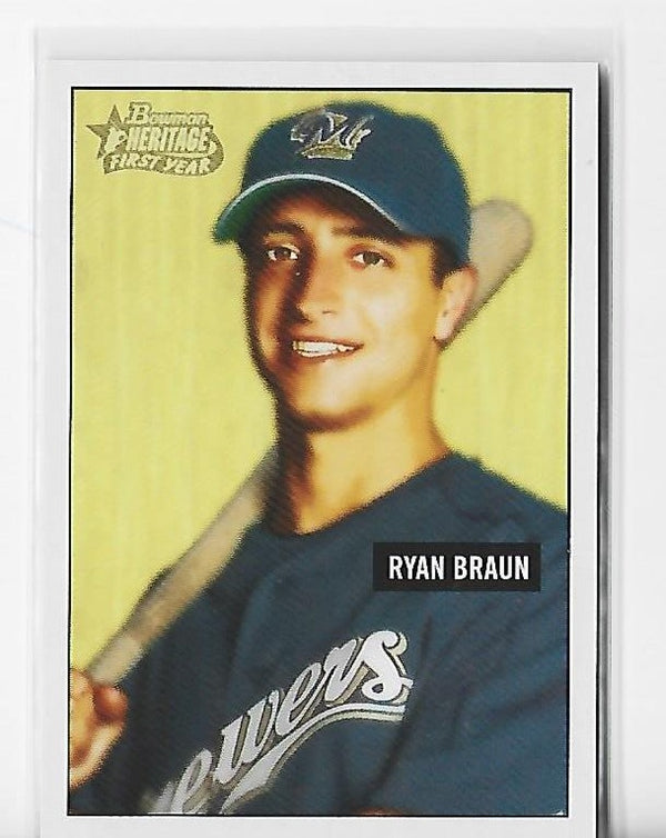 MLB Ryan Braun Signed Trading Cards, Collectible Ryan Braun Signed Trading  Cards