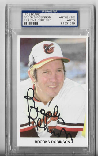 Brooks Robinson Autograph PSA/DNA Certified Postcard