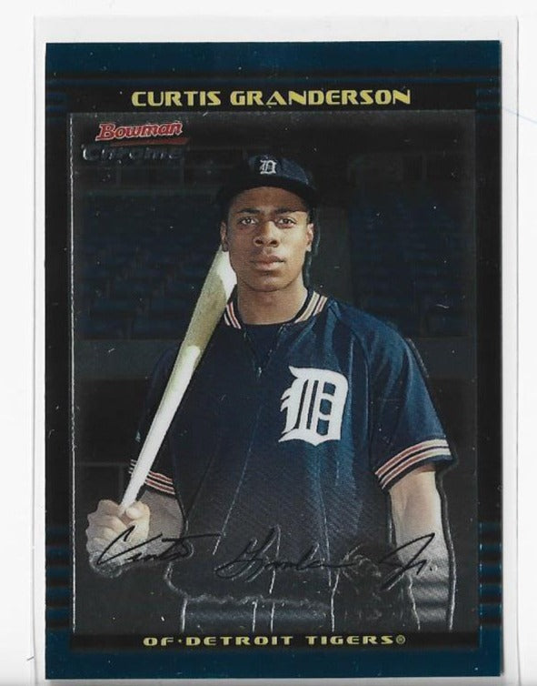 Curtis Granderson 2002 Bowman Chrome #BDP71 Autograph Card