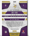 Brett Farve 2011 Panini Immortals #289 (086/100) Game-Worn Jersey Card