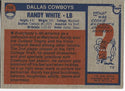 Randy White 1976 Topps Rookie Card #158