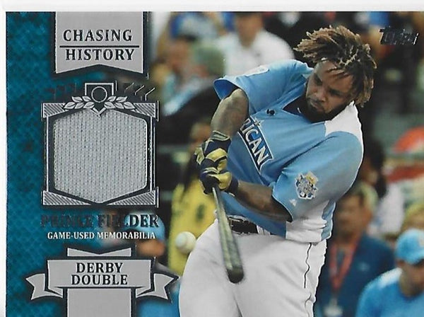 Prince Fielder 2013 Topps Chasing History #CHR-PF Game-Used Memorabilia Card