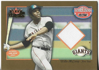 Willie McCovey 2002 Fleer Fall Classic Game-Worn Jersey Card