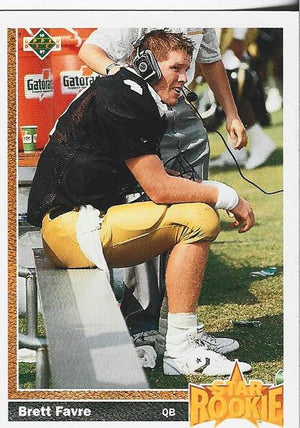 Brett Favre 1991 Upper Deck Rookie Card