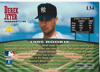Derek Jeter 1995 Pinnacle Rookie Card #134