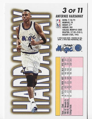 Anfernee Hardaway 1993 Fleer #3 Rookie Card