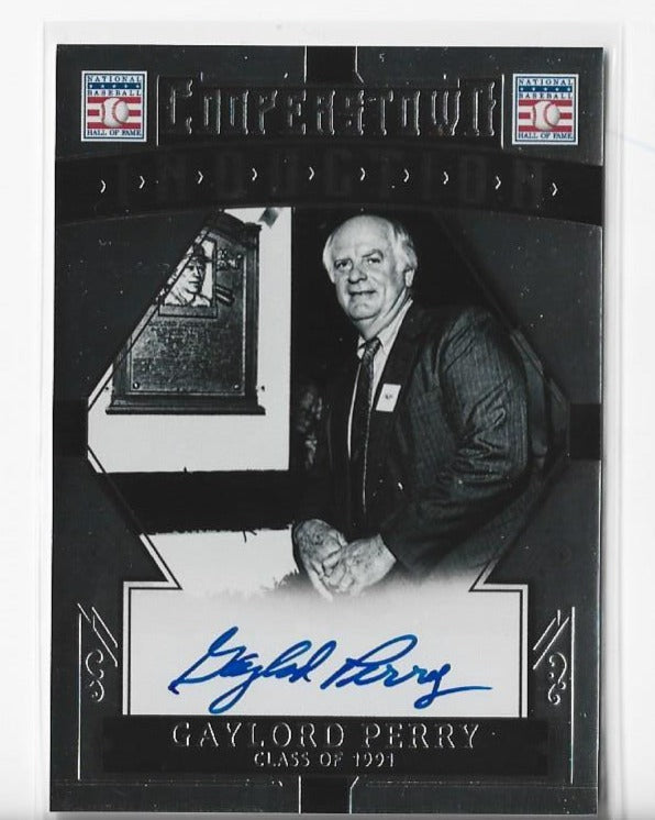 Gaylord Perry 2015 Panini Cooperstown Induction #18 Autograph Card
