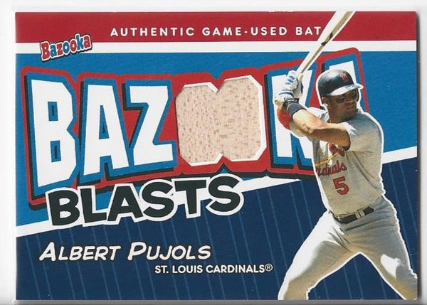 Albert Pujols 2004 Topps Bazooka Blasts #BB-AP Game-Used Bat Card