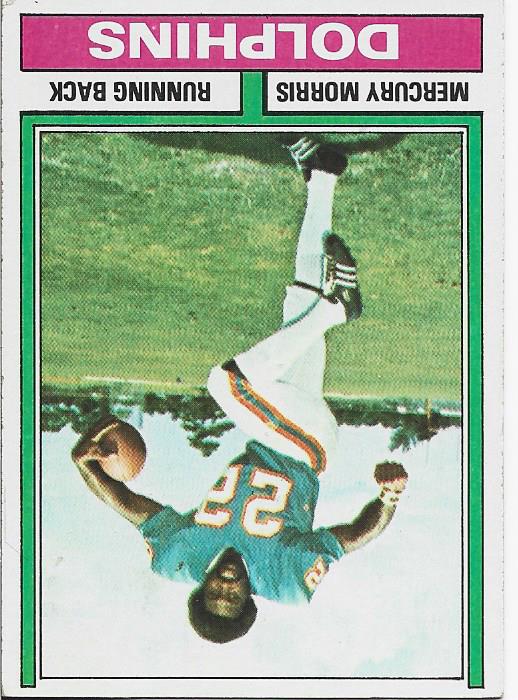 Mercury Morris 1974 Topps Card #170