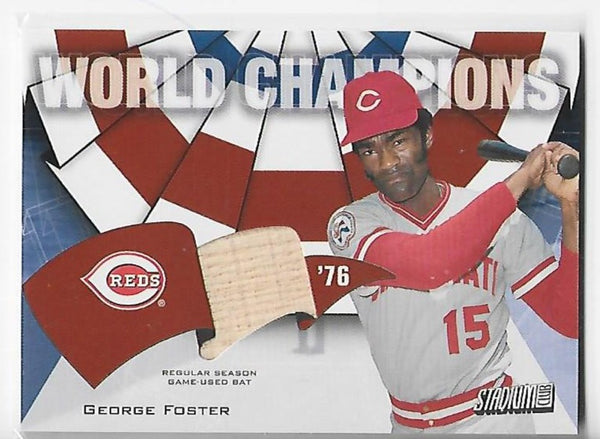 George Foster 2001 Topps #WC-GF Game-Used Bat Card