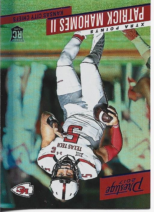 Patrick Mahomes 2017 Prestige Rookie Card