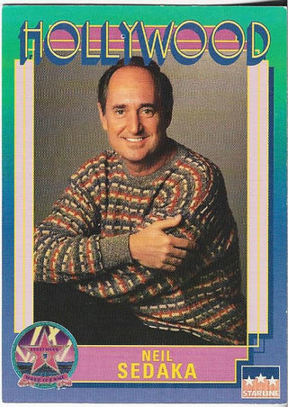 Neil Sedaka 1991 Starline Hollywood Autographed Card #44