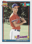 Chipper Jones 1991 Topps Rookie Card