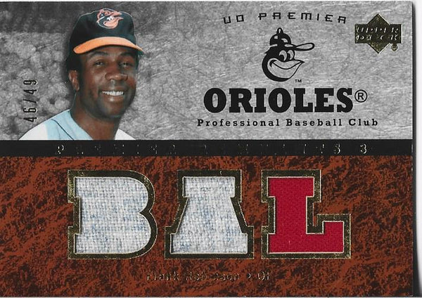 Frank Robinson 2007 Upper Deck Game Used Jersey Card #PR3-FR