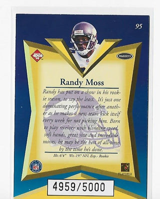 Randy Moss 1998 Collector's Edge Master #95 (4959/5000) Card