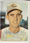 Jerry Lynch 1957 Topps Autographed Card (JSA)