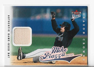 Mike Piazza 2004 Fleer/Skybox #142 (378/399) Authentic Game Used Bat