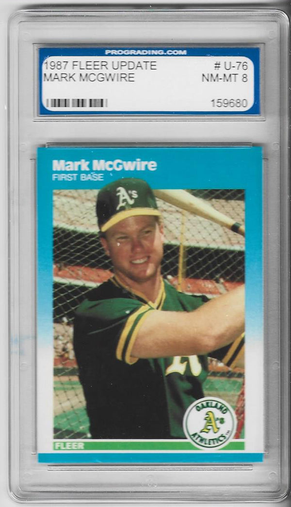 Mark McGwire 1987 Fleer Card (PGS NM-MT 8)