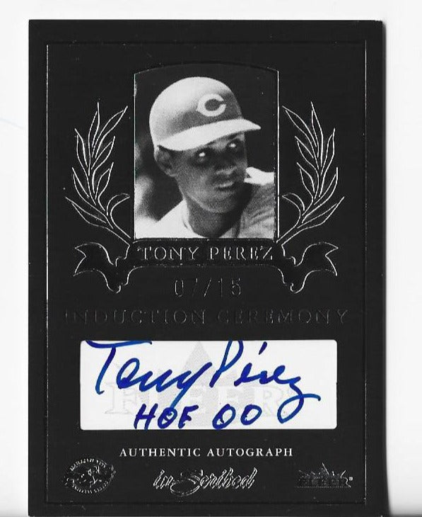 Tony Perez 2004 Fleer Induction Ceremony #ICA-TP (07/15) Card
