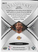 Kobe Bryant 2008 Upper Deck Starquest Card #SQ-5