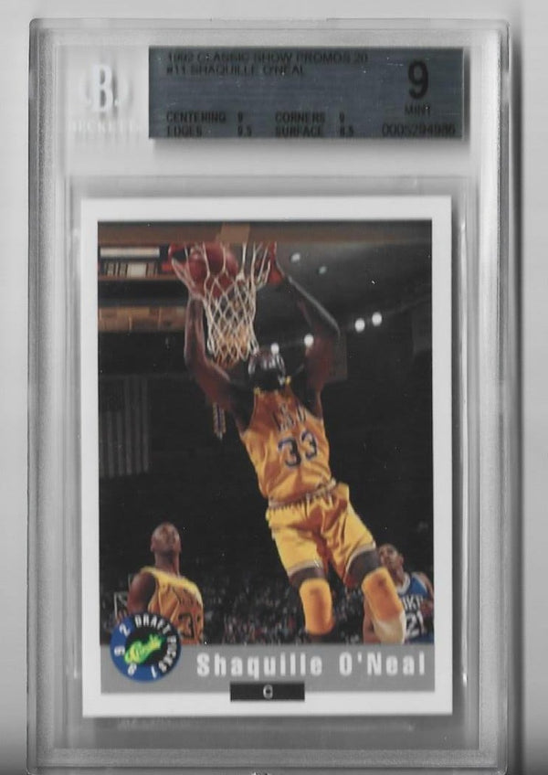 Shaquille O'Neal 1992 Classic Show Promos 20 #11 (Beckett 9 Mint) Card