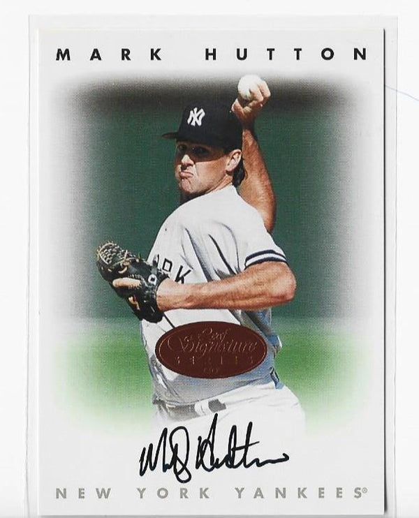 Mark Hutton 1996 Donruss Autograph Card