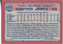 Chipper Jones 1991 Topps Rookie Card