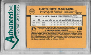 Curt Schilling 1989 Donruss Card (AGA 10)