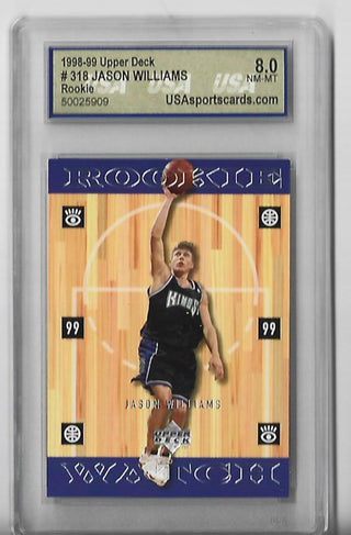 Jason Williams 1998-99 Upper Deck #318 (8.0 NM-MT) Rookie Card