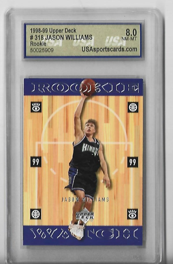 Jason Williams 1998-99 Upper Deck #318 (8.0 NM-MT) Rookie Card