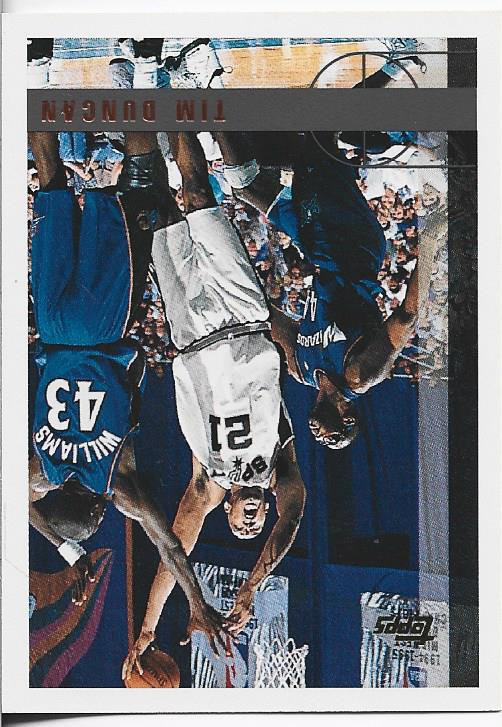 Tim Duncan 1997 Topps Rookie Card #115