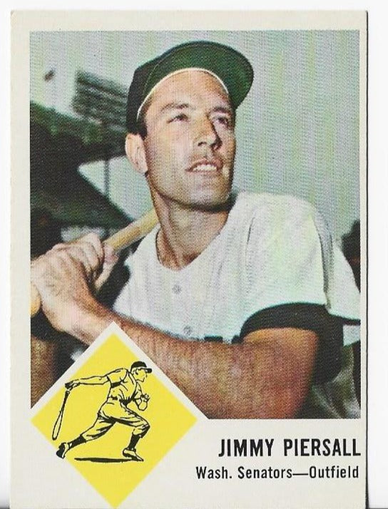 Jimmy Piersall 1962 Fleer Card