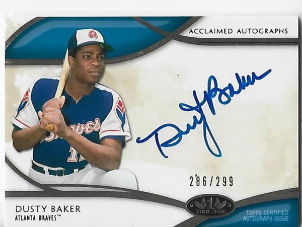 Dusty Baker 2014 Topps Acclaimed Autograph #AA-DBK Autographed Card