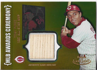 Tony Perez 2002 Topps Gold Label Bat Card